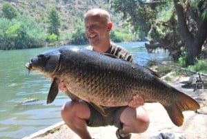 Hard fighting  Ebro carp, this one for Chris 35lb