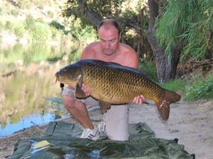 Me getting in with the 40's  40lb 14oz